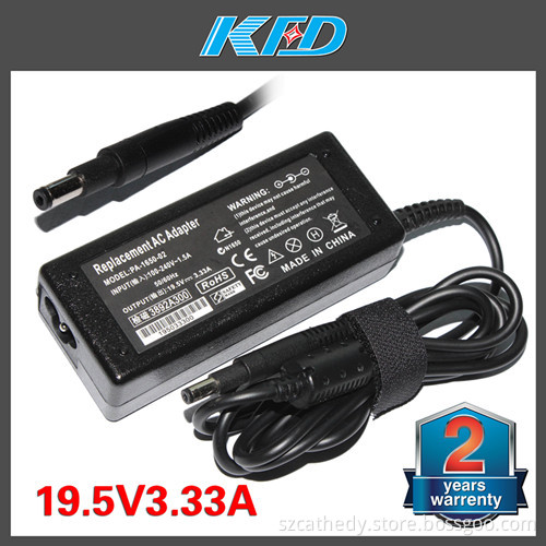 Ultrabook Adapter for HP Envy 4 Envy 6 19.5V 3.33A 3.34A 65W Laptop Charger